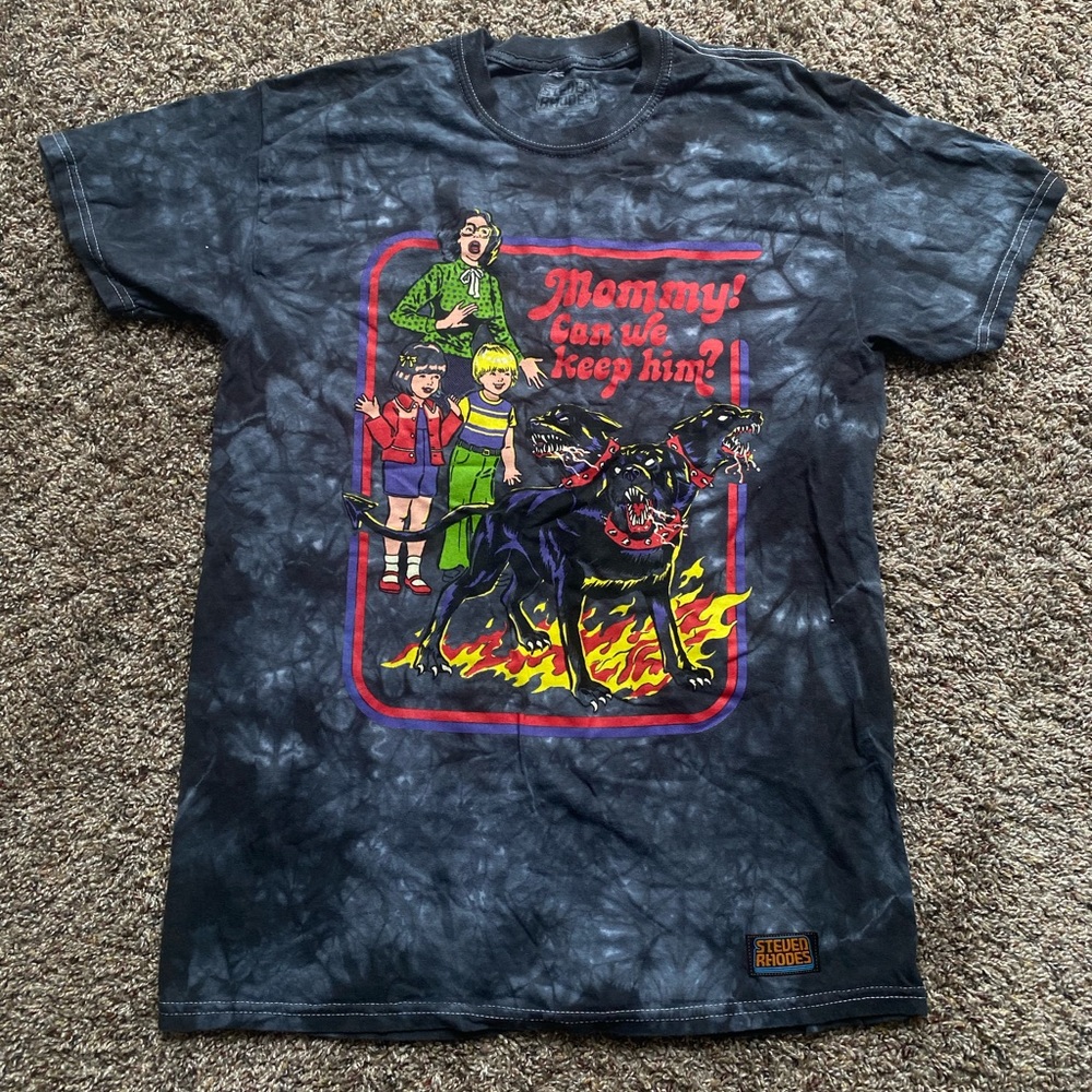 Steven Rhodes Mommy Can We Keep Him Tie Dye Halloween Tshirt